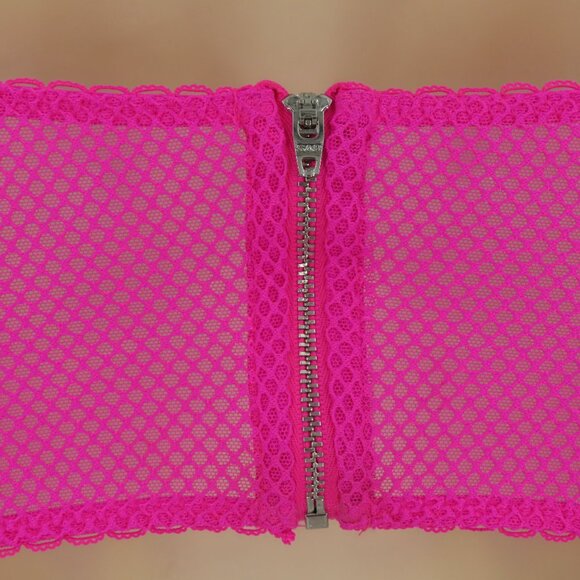 Victorias Secret 32D Dream Angels Lined Demi Underwire Pink Lace Corset Bra - Picture 7 of 15